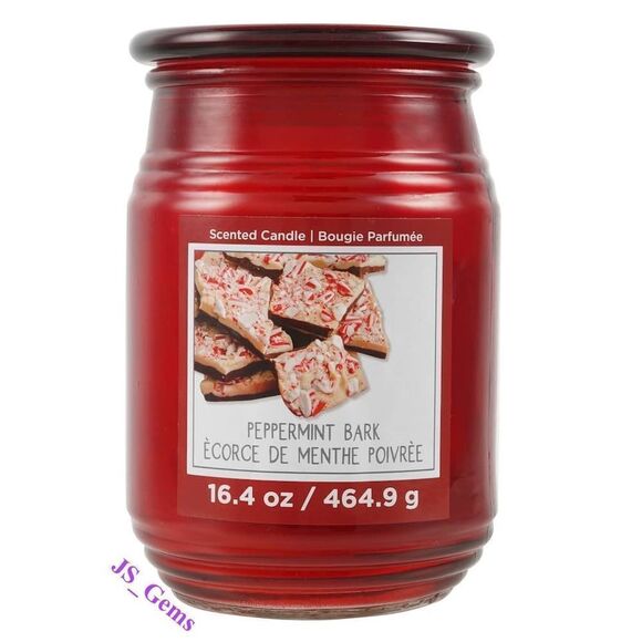 New Red Peppermint Home Jar Candle - Picture 1 of 13